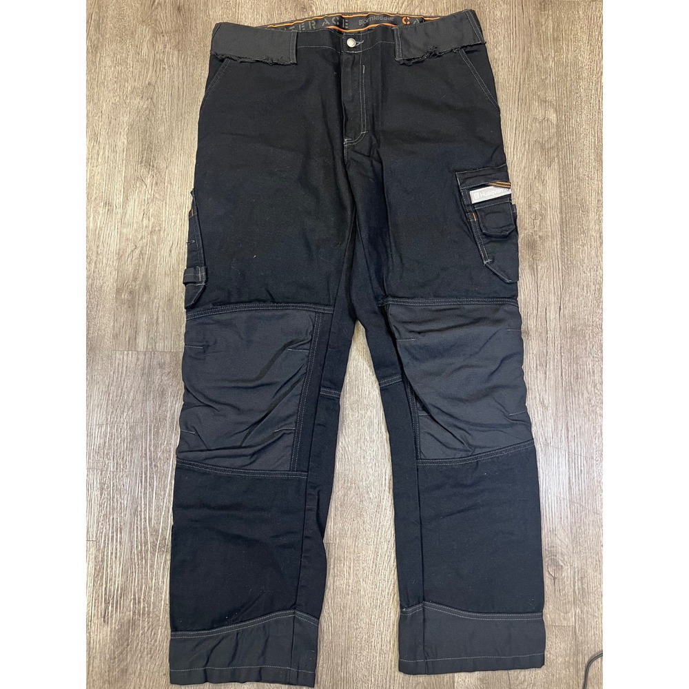 Bjornklader Husqvarna Carpenter Ace Black Work Pants Mens Multi-Pocket Utility